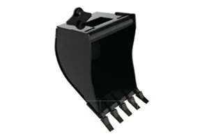 Caçamba de escavação com dentes