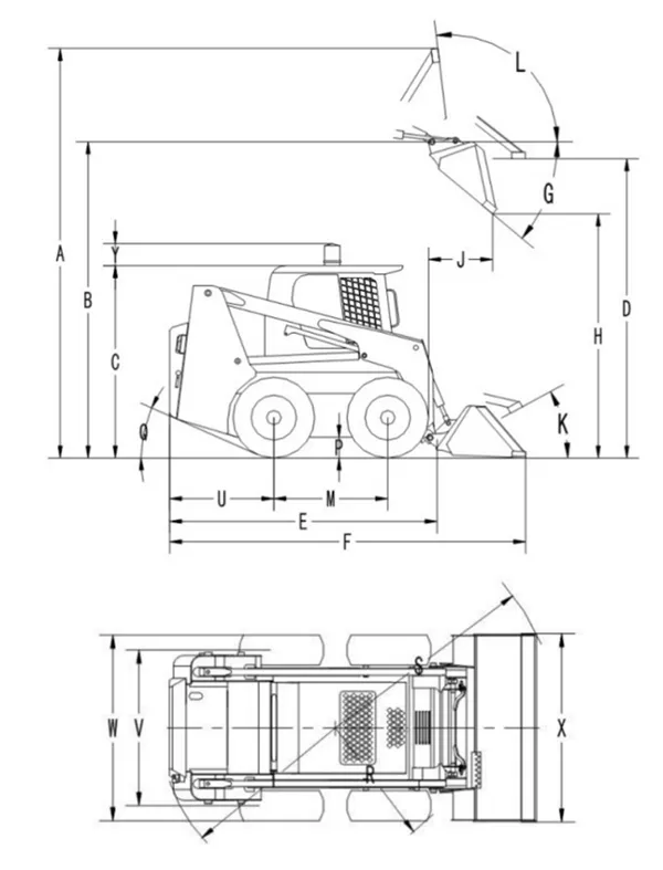 Minicarregadeira skid steer elétrica ST3090EV
