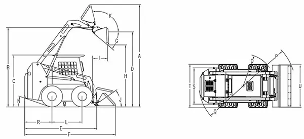 Minicarregadeira skid steer JC75