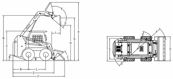 Minicarregaderia skid steer JC100