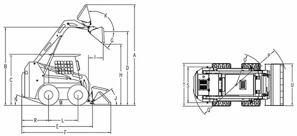 Minicarregadeira skid steer JC45