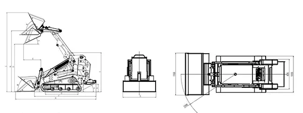 Minicarregadeira skid steer LY850