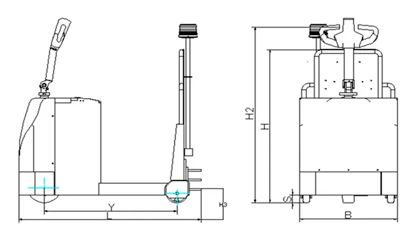 Rebocador elétrico STB20/30/40/50 